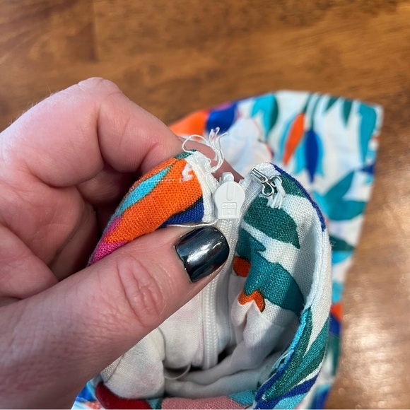 Karlie floral wrap tie skort women’s size large blue red pink - Picture 9 of 9